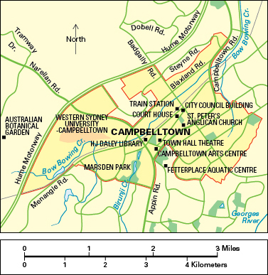 Campbelltown, New South Wales, Australia: City and points of interest