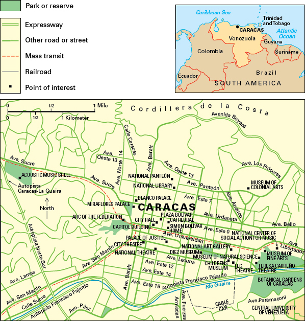 Caracas, Venezuela: City and points of interest