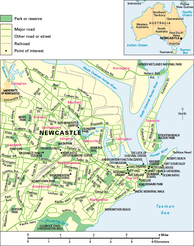 Newcastle, New South Wales, Australia: City and points of interest