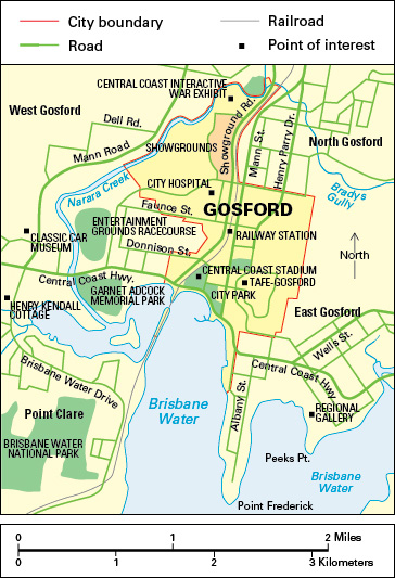 Gosford, New South Wales, Australia: City and points of interest