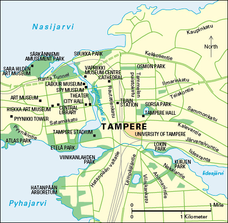 Tampere, Finland: City and points of interest