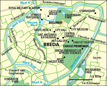 Breda, the Netherlands: City and points of interest