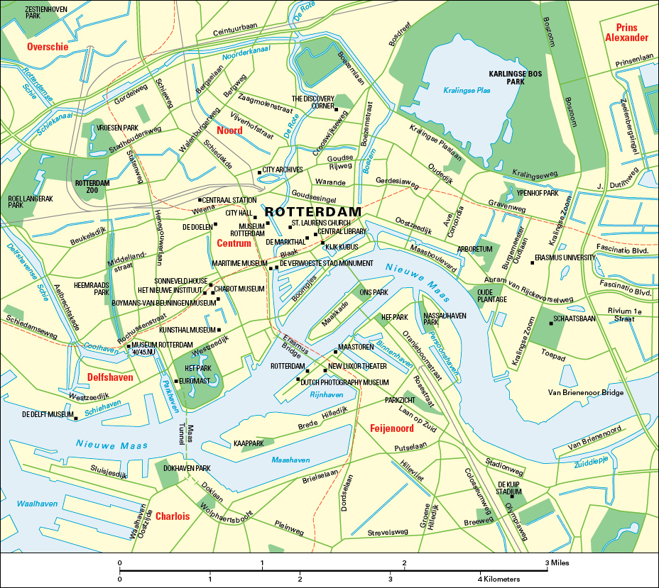 Rotterdam, the Netherlands: City and points of interest