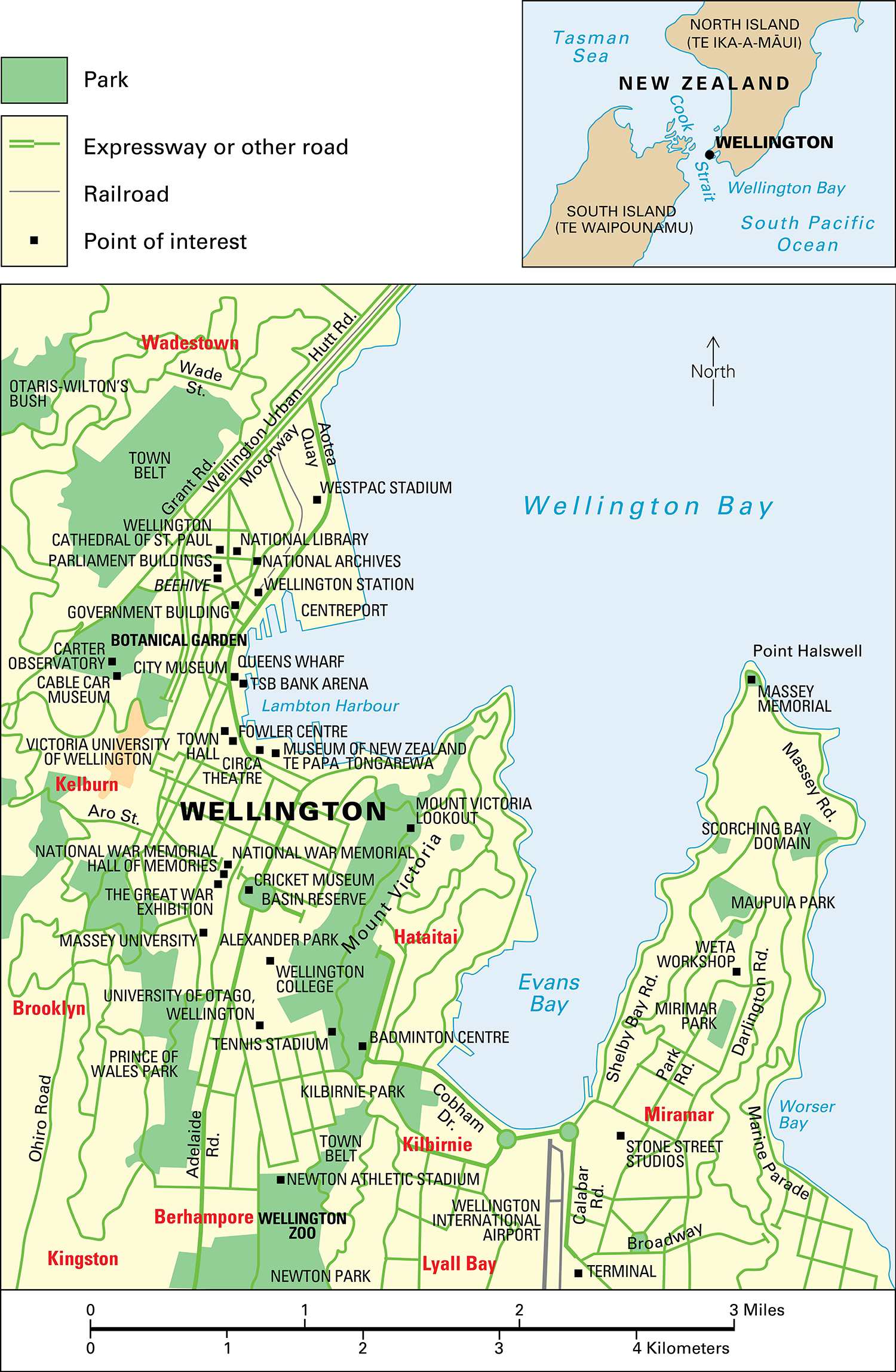 Wellington, New Zealand: City and points of interest