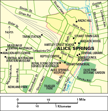 Alice Springs, Australia: Town and points of interest