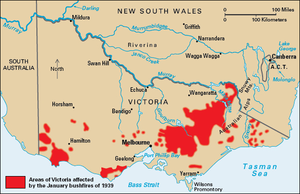 Black Friday bushfires, 1939