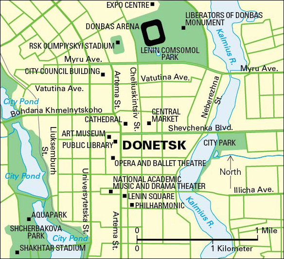 Donetsk, Ukraine: City and points of interest