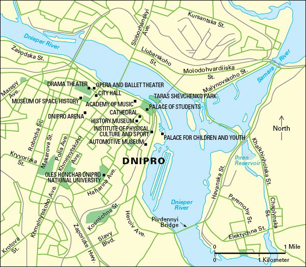 Dnipro, Ukraine: City and points of interest