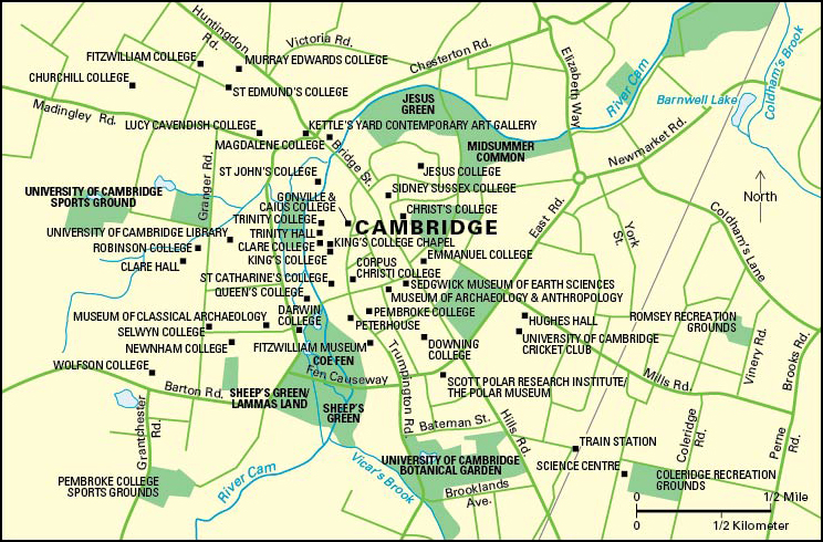 Cambridge, England: City and points of interest