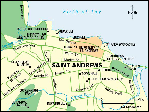 Saint Andrews, Scotland: City and points of interest