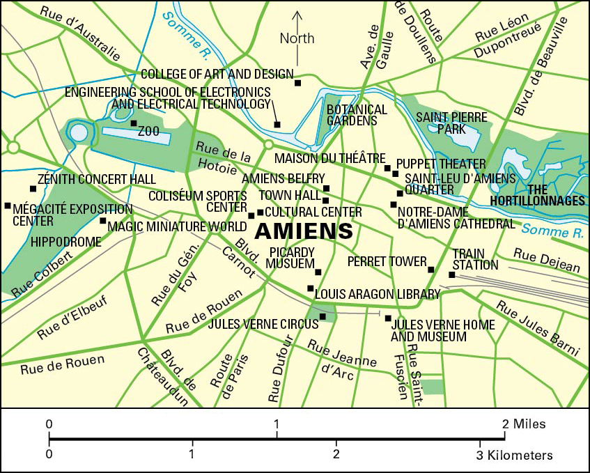 Amiens is a city in northern France. 