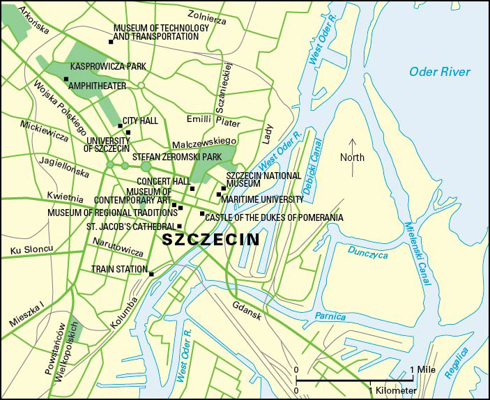 Szczecin, Poland: City and points of interest