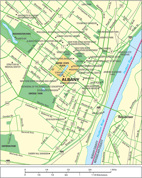 Albany, New York: City and points of interest