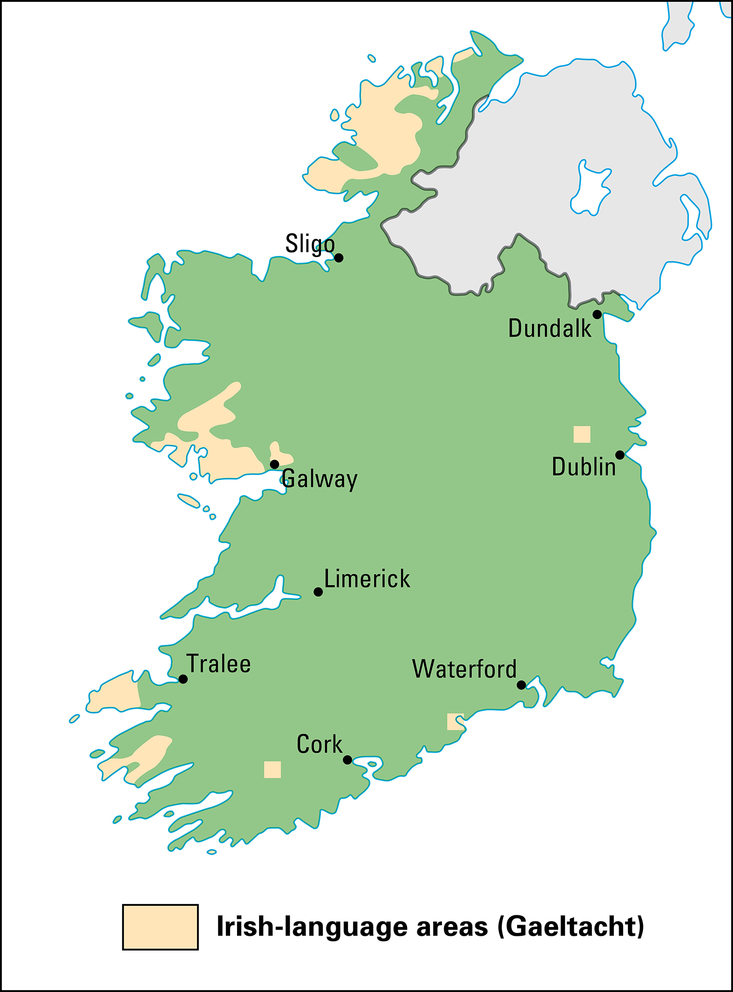 Irish-language areas of Ireland