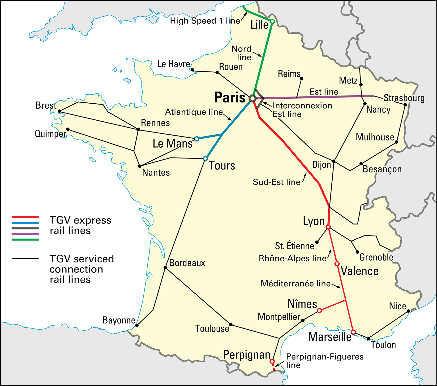 France's TGV rail system