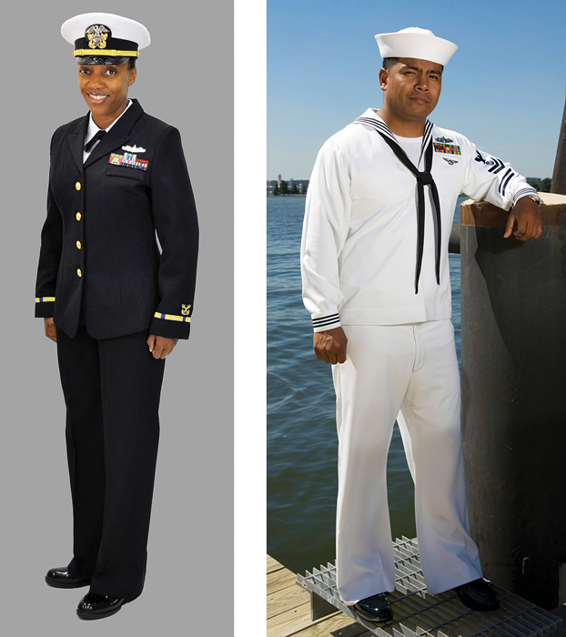 Some uniforms of the United States Navy