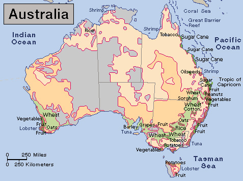 Agriculture and fishing in Australia