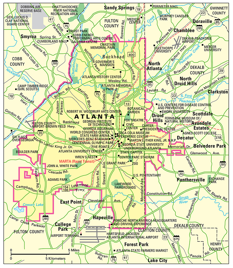 Atlanta: City and points of interest