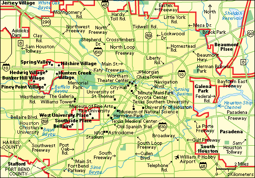 Houston: City and points of interest