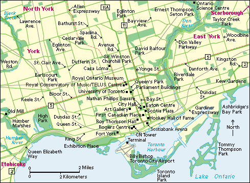 Toronto: City and points of interest