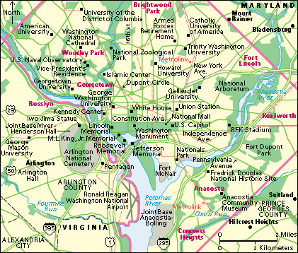 Washington, D.C.: City and points of interest