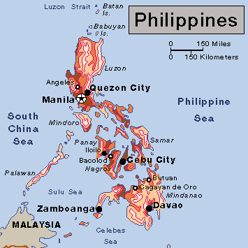 Population density in the Philippines