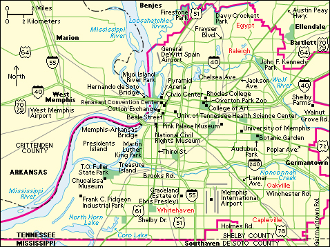 Memphis: City and points of interest