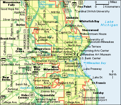 Milwaukee: City and points of interest