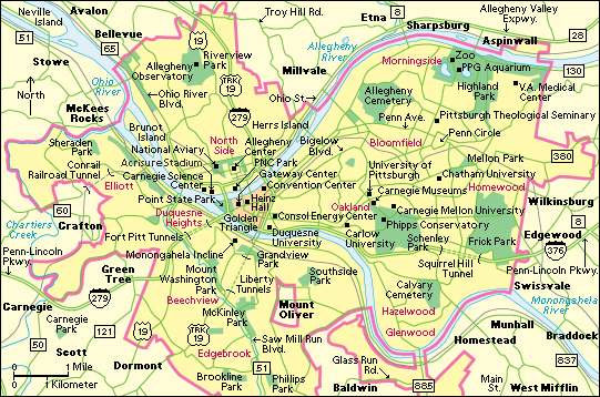 Pittsburgh: City and points of interest