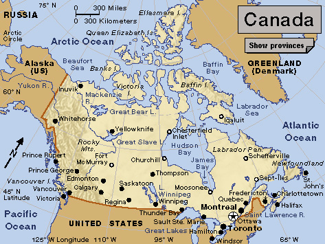 Canada cities