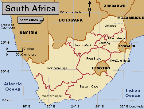 South Africa provinces