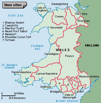 Wales unitary authorities