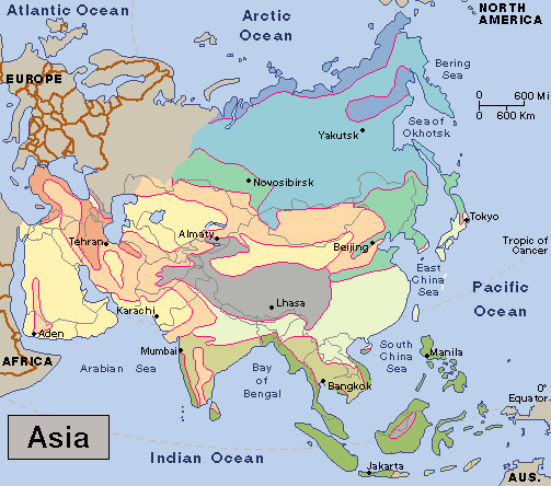 Climate in Asia