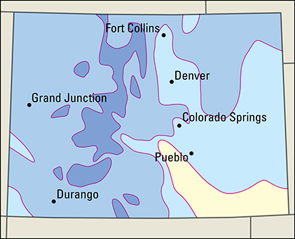 Average January temperatures in Colorado