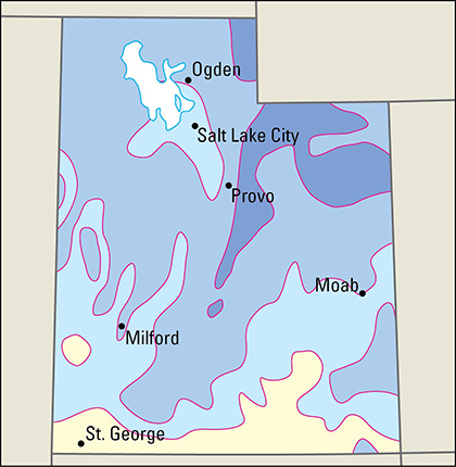 Average January temperatures in Utah