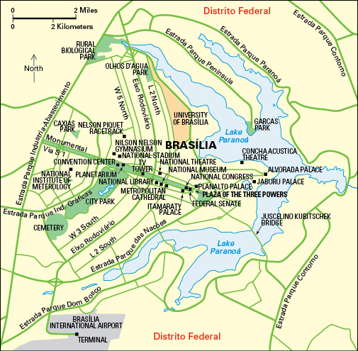 Brasília: City and points of interest