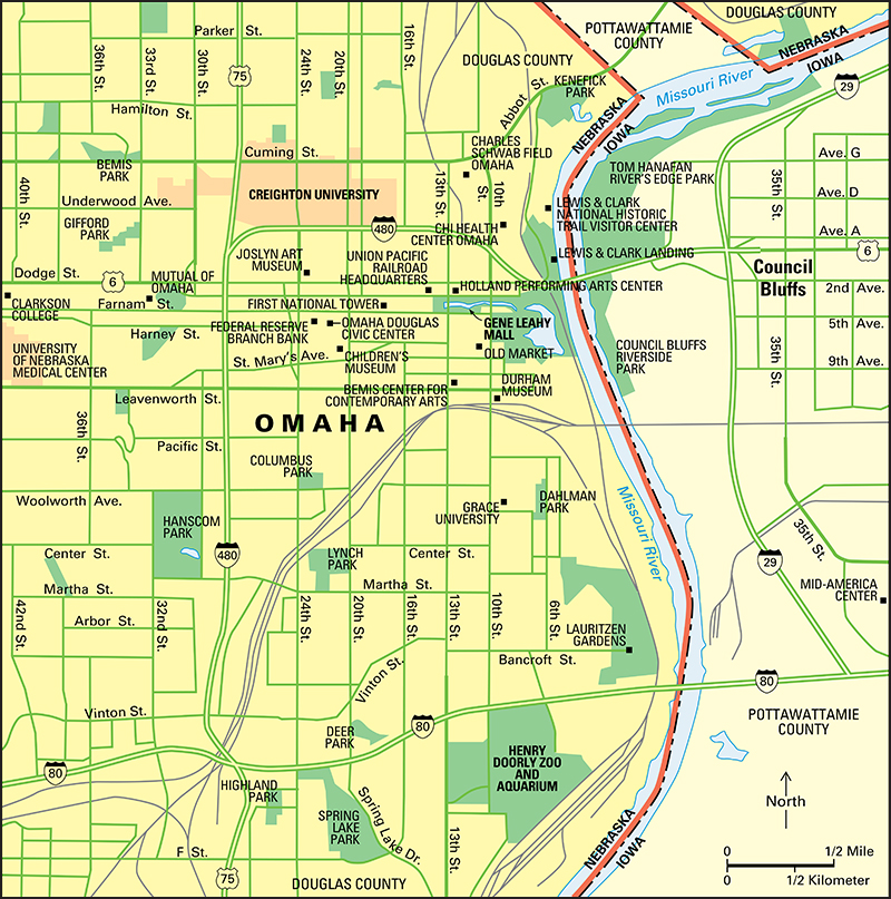 Omaha: City and points of interest