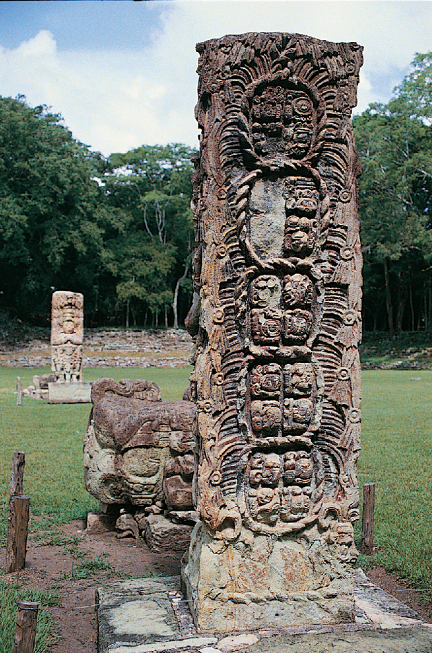 Maya stele