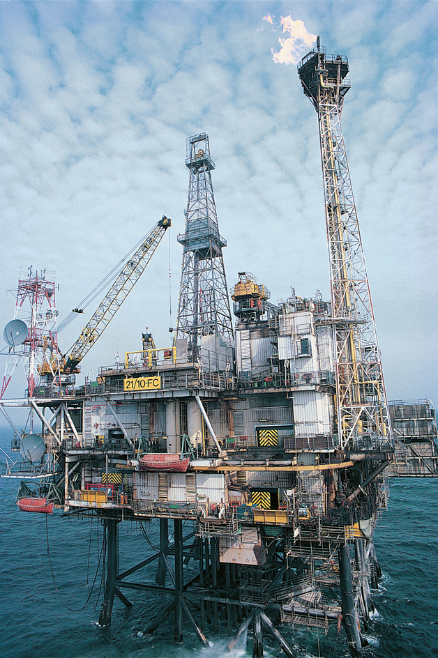 North Sea oil rig