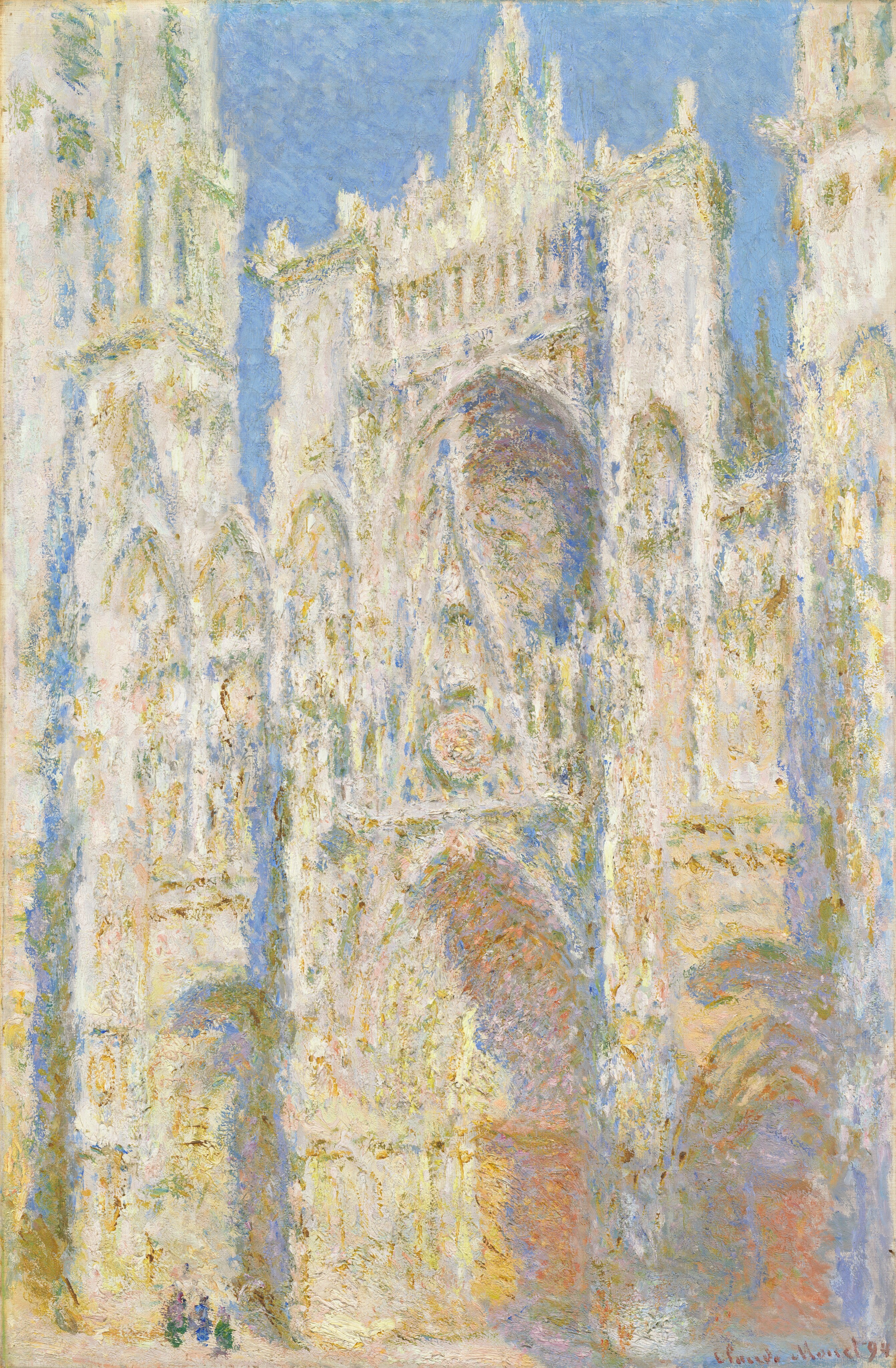 Rouen Cathedral, Full Sunlight by Claude Monet