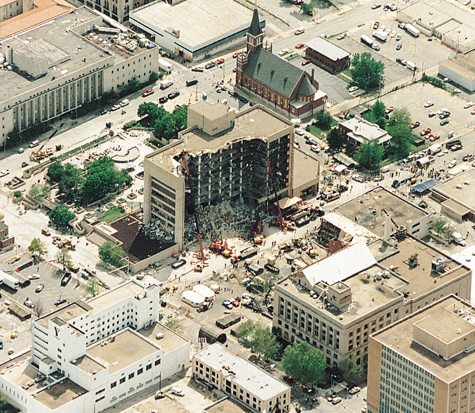 Terrorist bomb destroyed Murrah Federal Building