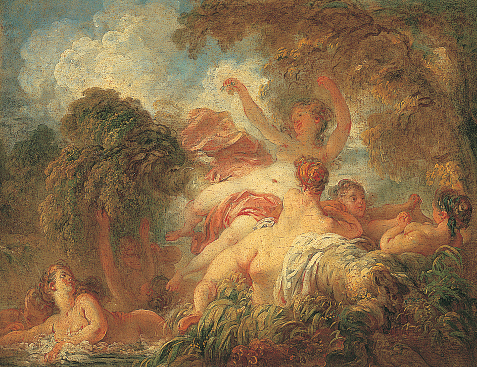 Bathers by Jean Honoré Fragonard