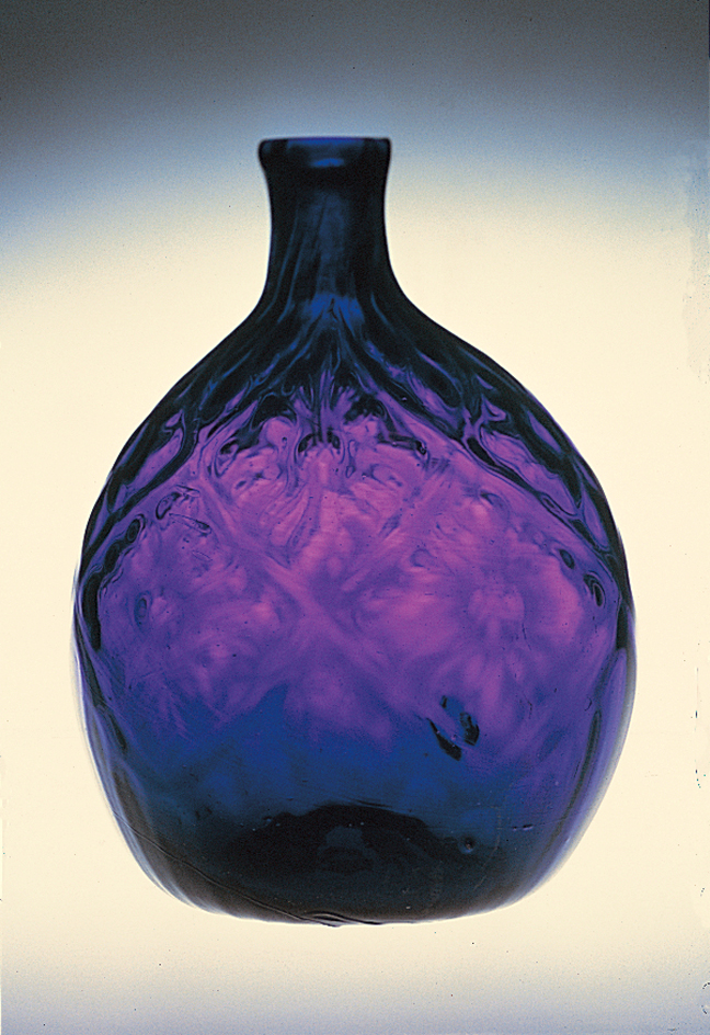 Amethyst glass bottle