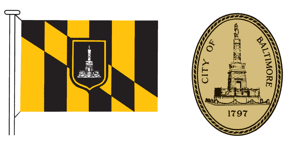 Baltimore flag and seal