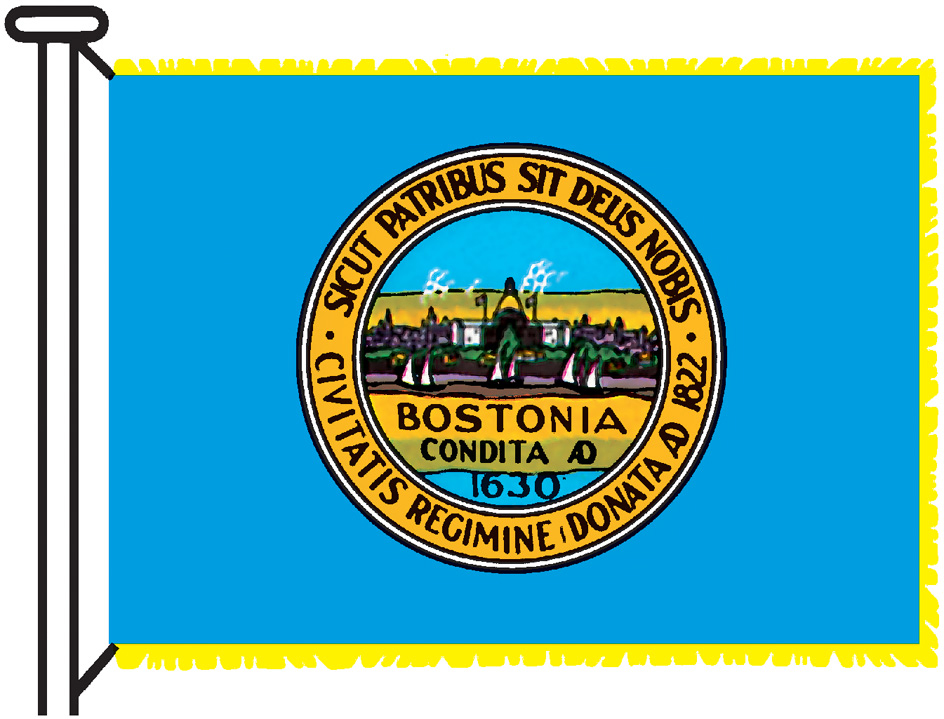 Boston flag and seal