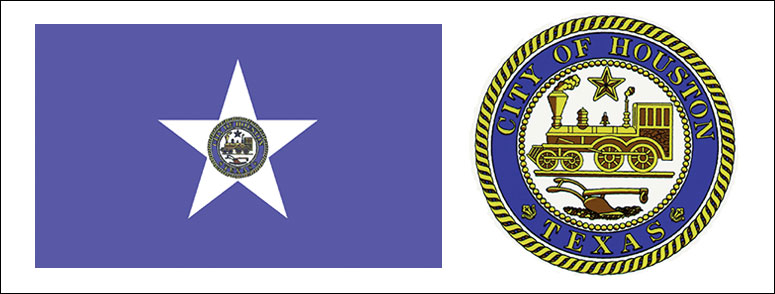 Houston flag and seal