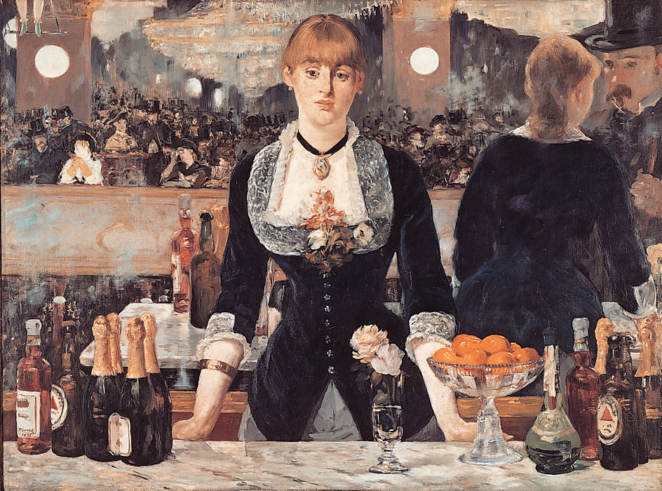 Bar at the Folies Bergere by Manet