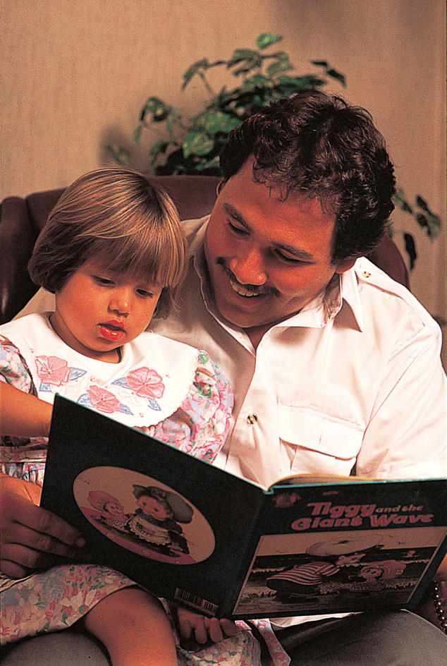 Reading aloud to a child