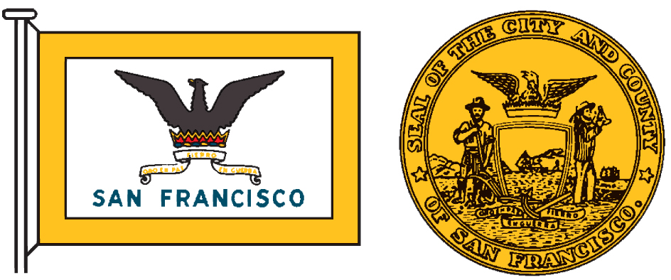 San Francisco flag and seal