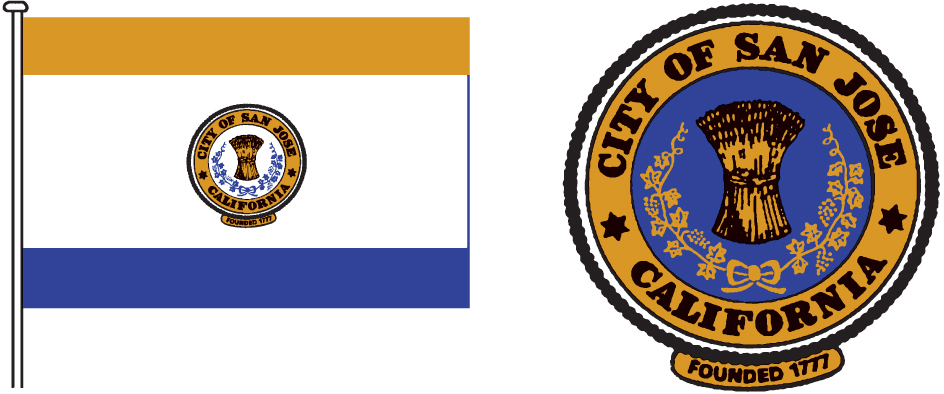 San Jose flag and seal